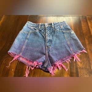 Vintage Guess Georges Marciano Jean Shorts Women’s 28 Booty Cut Off Denim grunge